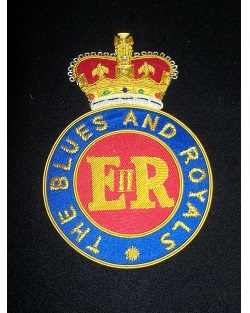 Medium Embroidered Badge - Blues and Royals